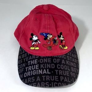Disney Mickey Mouse Baseball Hat Cap Youth Kids Embroidered Adjustable Snap Back